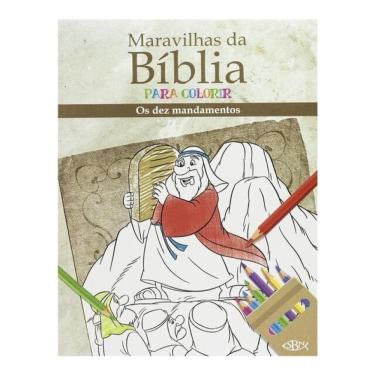 Imagem de Maravilhas Da Bíbliapara Colorir: Dez Mandamentos, Os
