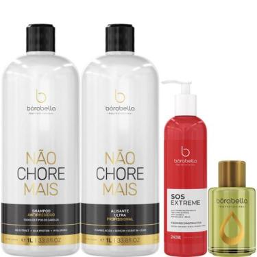 Imagem de Borabella Kit Não Chore 2x1L + SOS + Óleo Argan 7ml