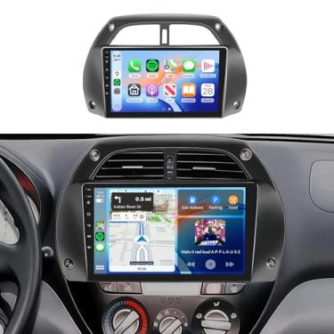 Imagem de Rádio estéreo 4 + 64 G para Toyota RAV4 2001-2006, tela sensível ao toque IPS de 9 polegadas/Android 13/Wireless CarPlay/Android Auto/DSP 32 EQ/Navegação GPS/WiFi/5.0Bluetooth/SWC/FM/RDS/AHD