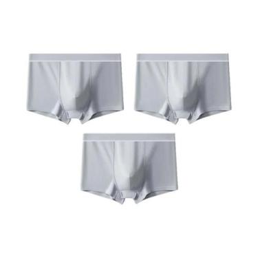 Imagem de Cuecas Boxer Masculinas De Algodão Respirável 3PCS Shorts Esportivos P