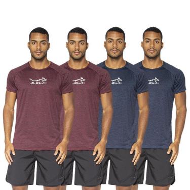 Imagem de Kit 4 Camisetas Fluid Move Dry Alpha Co Masculina-Masculino