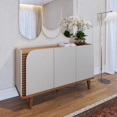 Imagem de Aparador Buffet Jurere 136cm 3 Portas de Giro - SSX Multicoisas - Coli