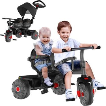 Imagem de Carrinho de Passeio e Pedal Bandeirante Smart Capota 2 Lugares