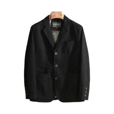 Imagem de Blazer Elegante Estilo Italiano Para Homens Tamanho Grande Casual Slim