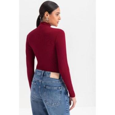 Imagem de Blusa Feminina Gola Alta Em Ribana Essendi-Feminino