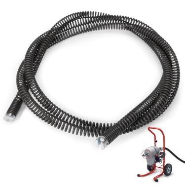 Imagem de Kozlira 62280 Cabo de drenagem seccional C11 3,5 cm x 4,5 m - Substitua para cabo Steel Dragon Tools 62280 compatível com RIDGID K1500, adequado para máquina de limpeza de dreno seccional 23712 e