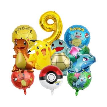 Imagem de Decoração De Festa De Aniversário Infantil Conjunto De Balões De Desen