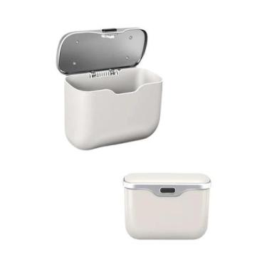 Imagem de Lixeira De Carro Impermeável Com Tampa Criativa, Cesto De Armazenament