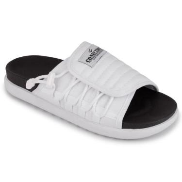 Imagem de Chinelo Masculino Slide Sandália Asuna Nuvem Anatomico, Branco, 37