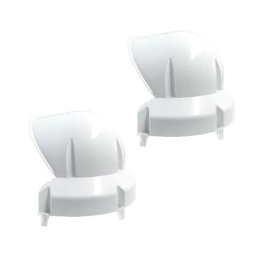 Imagem de kit 2 defletores 18 a 30.000 BTUs compatível também com condensadora quadrada Defletor para Condensador de Ar Condicionado Externo Antirruído