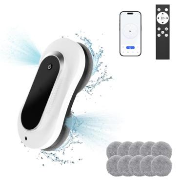 Imagem de Winbot inteligente, robô de limpeza de janelas com spray de água duplo, robô de limpeza automático de janelas para janelas/azulejos/porta de vidro, potência de sucção de 3000Pa, tecnologia de detecção