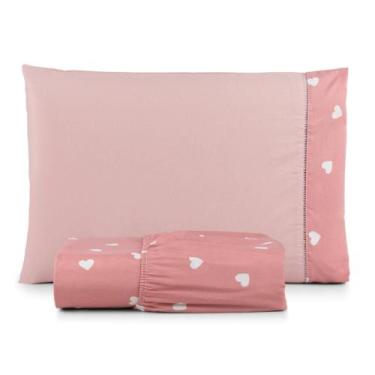 Imagem de Jogo de Lençol Solteiro 2 Peças Estampado 100% Algodão 180 Fios - DEMA