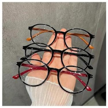 Imagem de Óculos De Leitura Com Bloqueio De Luz Azul, Armação Redonda, Ultra-Lev