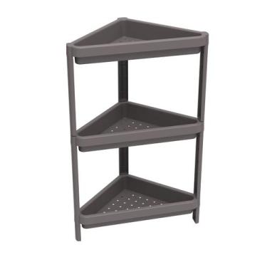 Imagem de Estante Geo Canto - Organize, Geo3, Cinza Mushroom