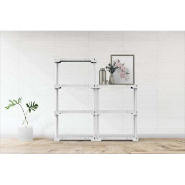 Imagem de Estante Poly Eco4 - 4 prateleiras branca - I'M IN HOME