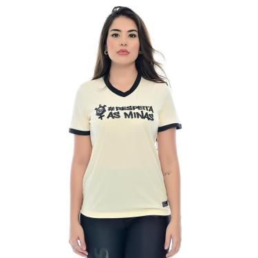 Imagem de Camiseta Corinthians Oficial Respeita As Minas Gola V Cor:;Tamanho:GG-Feminino