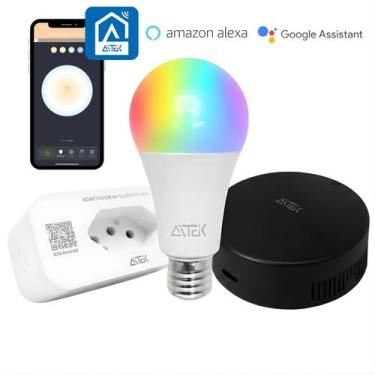 Imagem de Kit Casa Inteligente Automação Controle Remoto Infravermelho, Lâmpada 