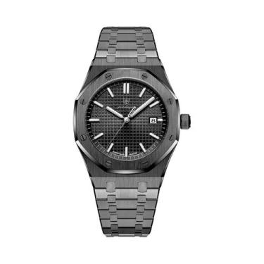 Imagem de Relógio De Quartzo Masculino Quadrado À Prova d'Água Em Aço Inoxidável