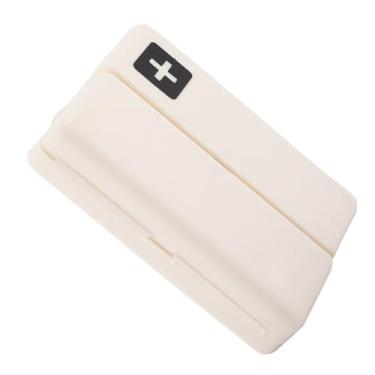 Imagem de Naroote Organizador Magnético Portátil para Comprimidos Com 7 Compartimentos para Viagens, Feito de PP de Qualidade Alimentar, Sem BPA, 10x7x2,5cm, Azul, Verde, Rosa, Branco, para Medicamentos/jóias/armazenamento de Parafusos (Branco)