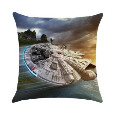 Imagem de Capa De Almofada Em Linho Bege Com Estampa De Avião Para Sofá, Carro, 