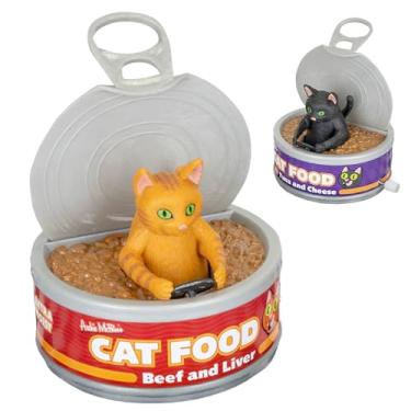 Imagem de Archie McPhee Latas para gatos Wet Food Joyride Wind-Up – Carro de brinquedo de vinil macio hilário para gatos, ação de corrida divertida (as cores podem variar - um gato por pedido)