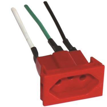 Imagem de Tomada De Painel Com Cabo 20a 250v Vermelho - S8631 - Steck Tomada De Painel C-cabo 20a 250v Vm Steck S8631