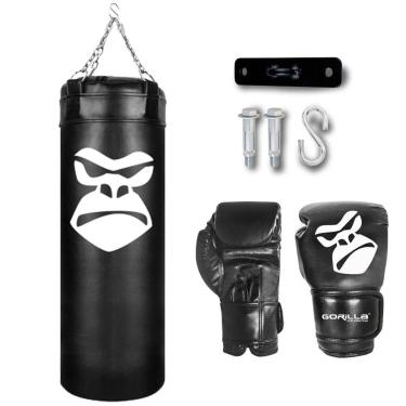 Imagem de Saco Pancadas 90 Cm + Luva Boxe Infantil + Suporte Gorilla-Unissex