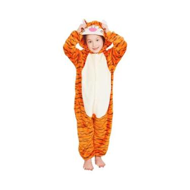 Imagem de Pijamas De Animais Em Estilo Kigurumi Para Crianças, Fantasias De Hall