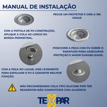 Imagem de Protetor cabeça para fuso para telhas metálicas feito em aço 100 pçs -