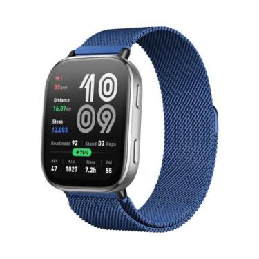 Imagem de Pulseira De Malha Metálica Magnética De 22mm Para Smartwatch Amazfit B