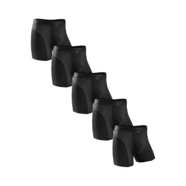 Imagem de Cuecas Esportivas Masculinas plus Size 5 Peças Respiráveis De Modal An