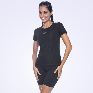 Imagem de Camiseta Speedo Interlock Basic Feminina Preto-Feminino