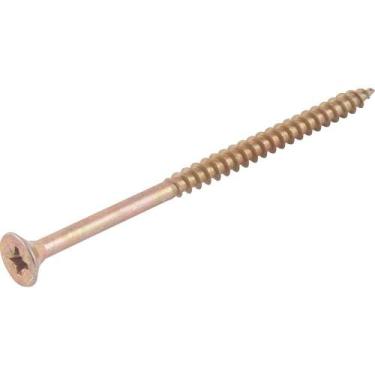 Imagem de Parafuso Madeira Chipboard, Cabeça Chata, Fenda Cruzada/pozidrive, 6,0