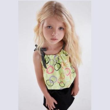 Imagem de Conjunto Infantil Blusa Neon e Short Saia Malha Brilho 2 peças Tam 1 a 4 - Kiki Xodó-Feminino