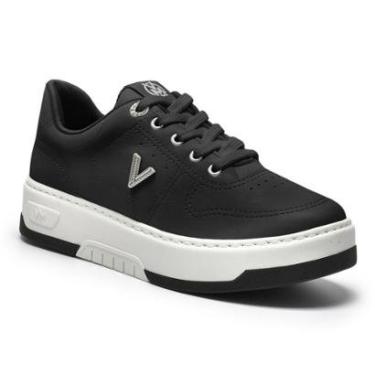 Imagem de Tênis Casual Via Marte 126-012-09 Feminino - Preto-Feminino