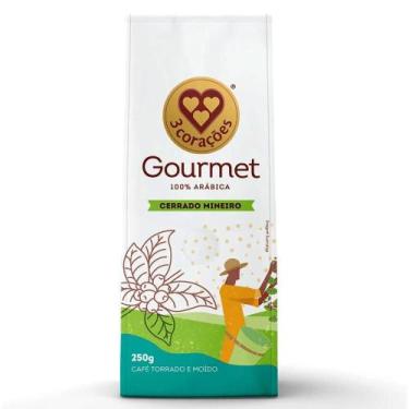 Imagem de Café Torrado e Moído Cerrado Mineiro Gourmet 3 Coração 250g - 3 Coraçõ