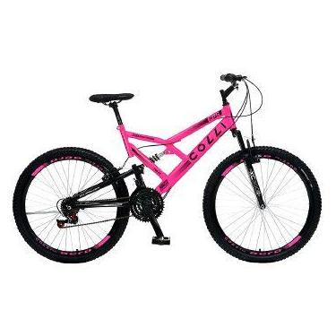 Imagem de Bic. Colli Gps Dp. Susp. A.26 21m Masc - 148-19d, 26", Rosa Neon, 19"