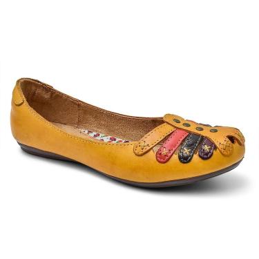 Imagem de Sapatilha Feminina Couro Dia a Dia