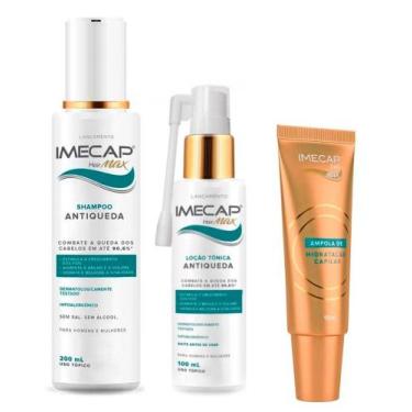 Imagem de Kit Imecap Tratamento Antiqueda Shampoo Tonico e Ampola