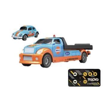 Imagem de Caminhão De Brinquedo Com Reboque Em Escala 1/64 Para Crianças, Contro