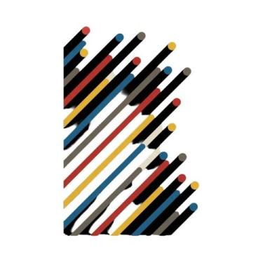 Imagem de Pôster De Arte Geométrica Bauhaus De Meio Século Em Tela Para Decoraçã