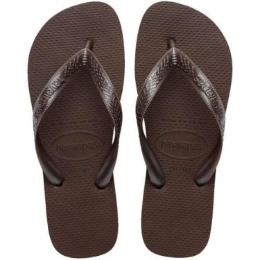 Imagem de Chinelo Havaianas Top Tiras - Feminino - Marrom - 3536, Marrom, 35/36