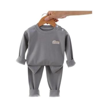 Imagem de Pijamas Infantis De Veludo Quente Para Primavera E Outono Com Estampa 