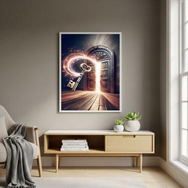 Imagem de Quadro Decorativo Chave para a Porta Mágica - 70x50cm