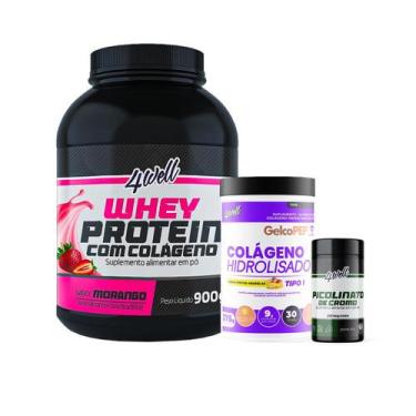 Imagem de Kit Corpo & Pele Blindada Whey Protein 900g + Colágeno Hidrolisado 375
