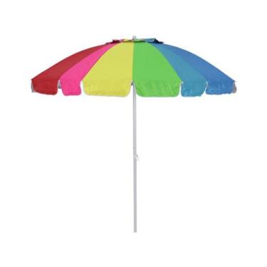 Imagem de Guarda Sol Enorme Poteção UV Cores em Gomos 2,2m Piscina Pra - Bel Fix