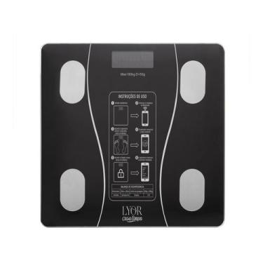 Imagem de Balança de Bioimpedância Vidro com Bluetooth e Aplicativo - Lyor