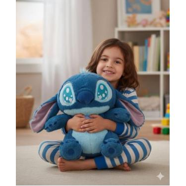 Imagem de Pelúcia 45cm Stitch Antialérgico Olho Bordado Glitter - IMPORTADO