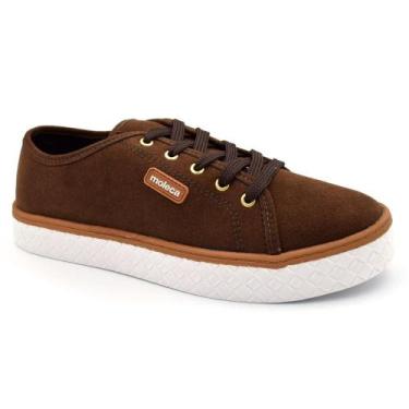 Imagem de Tênis Casual Feminino Moleca 5712.205.31136, Marrom, 38