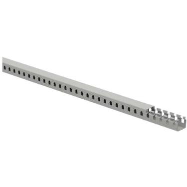 Imagem de Canaleta PVC Aberta com Tampa 2 X 2 X 200CM com Recortes Especiais